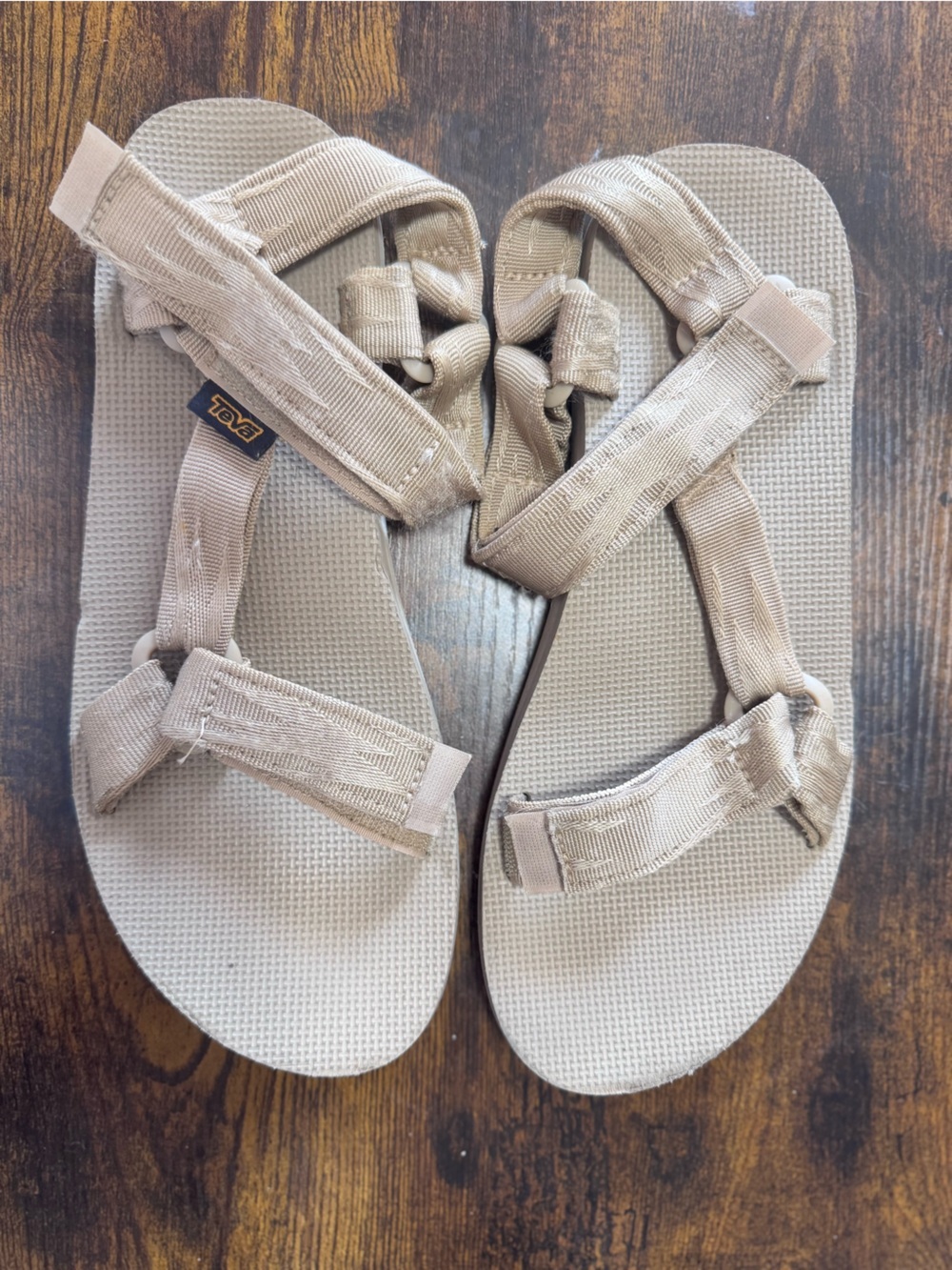 Teva Men’s Original Universal Sport Sandal Neutral Tan Strap Size 10